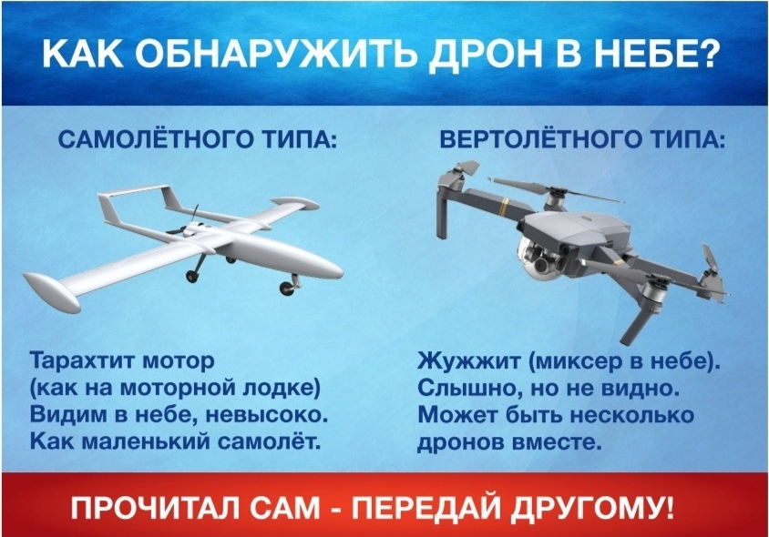 АНТИТЕРРОРИСТИЧЕСКИЙ ЛИКБЕЗ: ПОРЯДОК ДЕЙСТВИЙ ПРИ ОБНАРУЖЕНИИ БЕСПИЛОТНОГО ЛЕТАТЕЛЬНОГО АППАРАТА (БПЛА).
