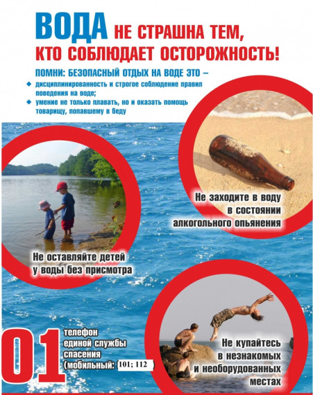 ВОДА не страшна тем, кто соблюдает осторожность!. ВОДА не страшна тем, кто соблюдает осторожность!.